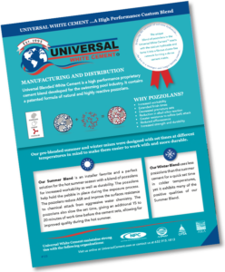 Universal Blended Cement Brochure cover