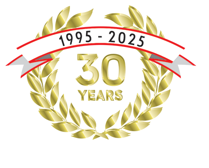 Universal Cement 30 year emblem with laurel wreath