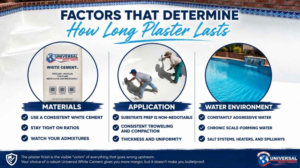 Factors That Determine How Long Pool Plaster Lasts