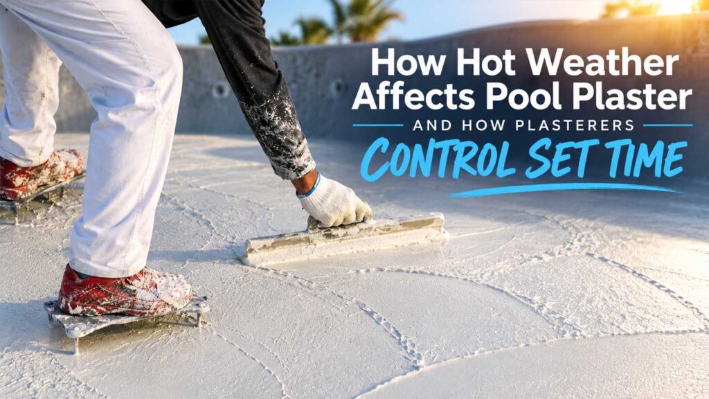 How Hot Weather Affects Pool Plaster — And How Plasterers Control Set Time