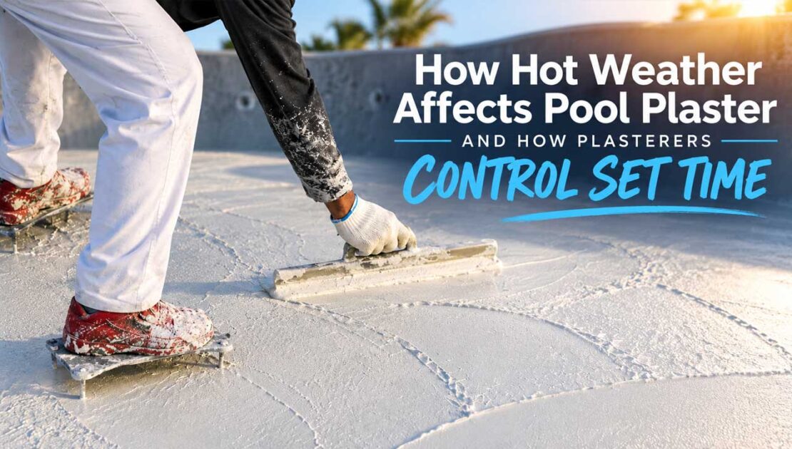How Hot Weather Affects Pool Plaster — And How Plasterers Control Set Time