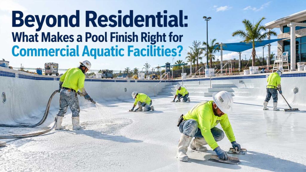 Beyond Residential: What Makes a Pool Finish Right for Commercial Aquatic Facilities?
