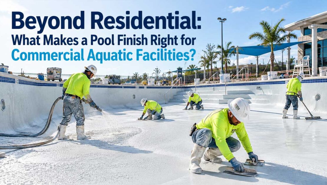 Beyond Residential: What Makes a Pool Finish Right for Commercial Aquatic Facilities?