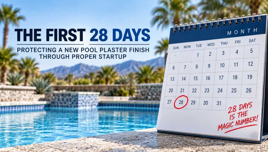 New Pool Plaster Startup: Why the First 28 Days Matters