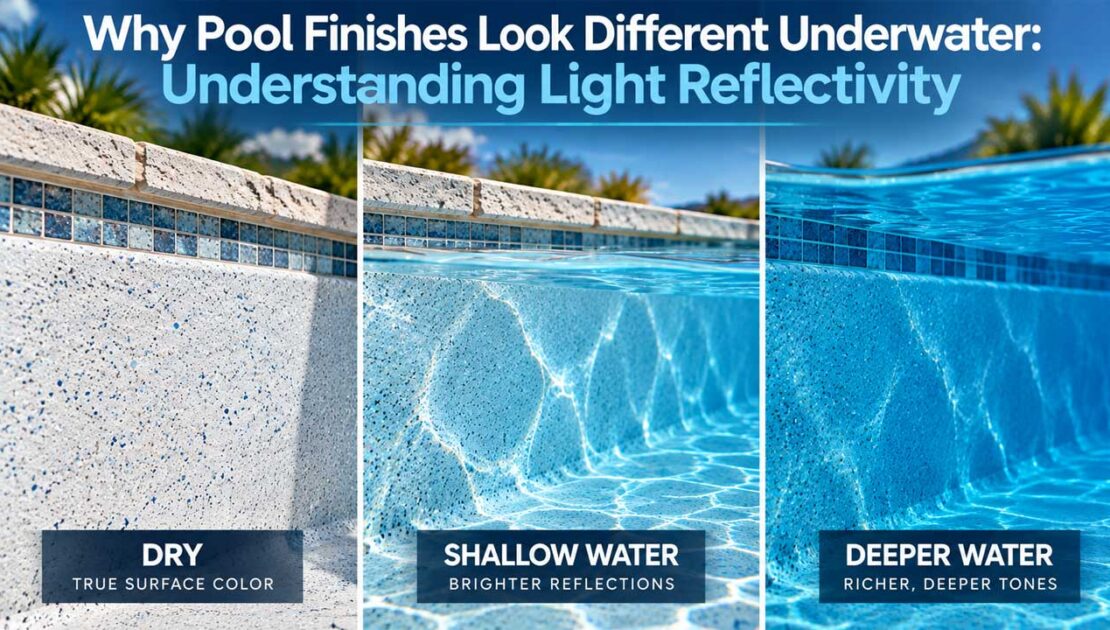 Why Pool Finishes Look Different Underwater: Understanding Light Reflectivity